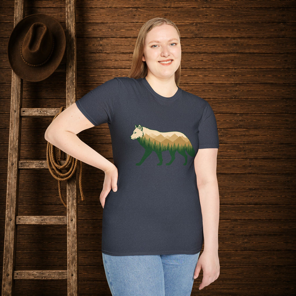 Wilderness Wolf  Adult Size T-Shirt
