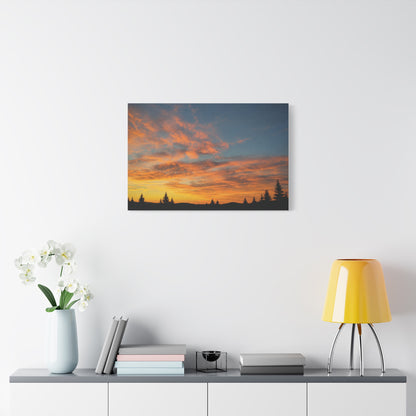 Country Sunrise  Matte Canvas Art