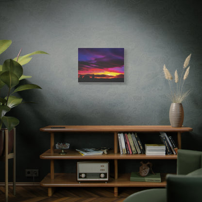 Farm Sunset Matte Canvas Art