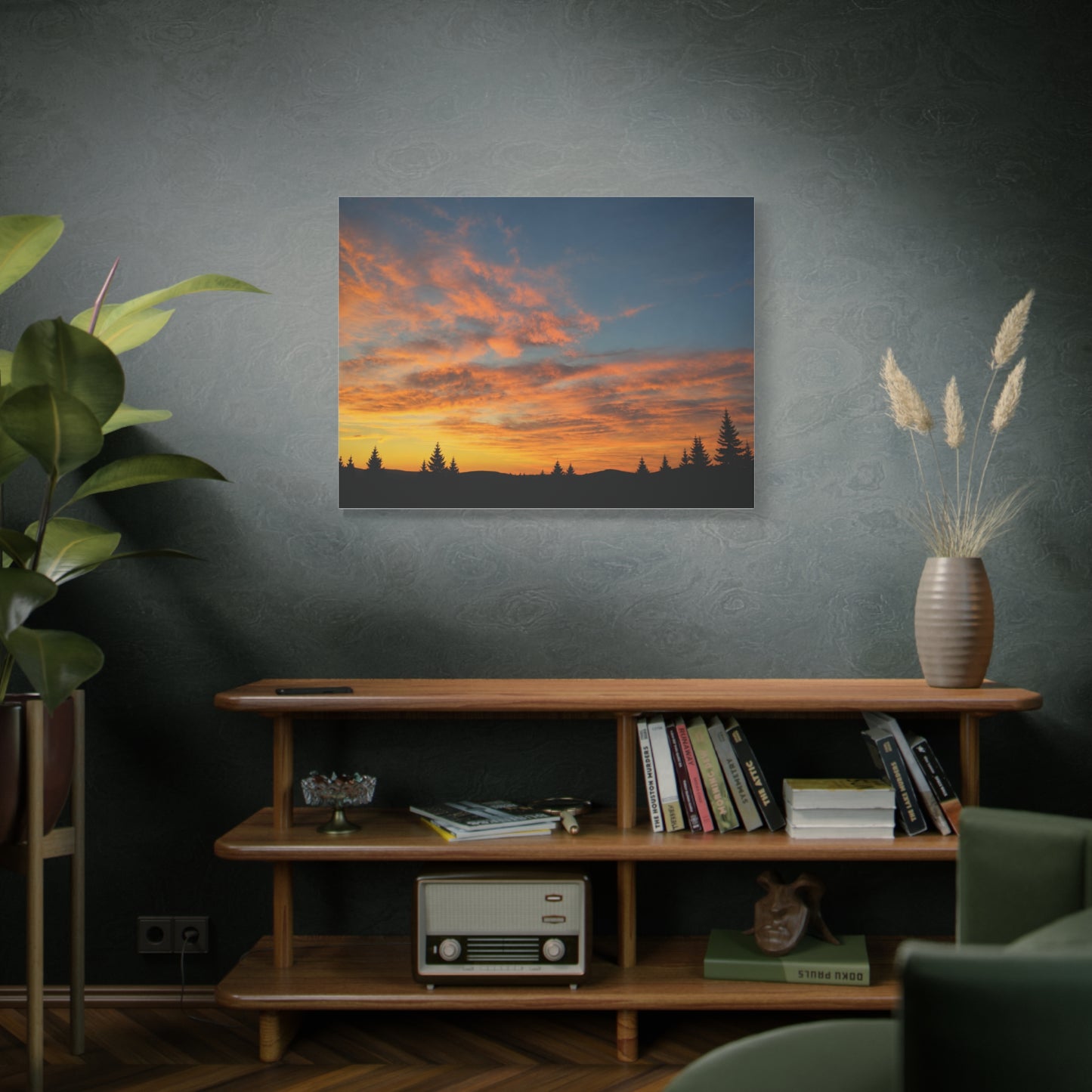 Country Sunrise  Matte Canvas Art