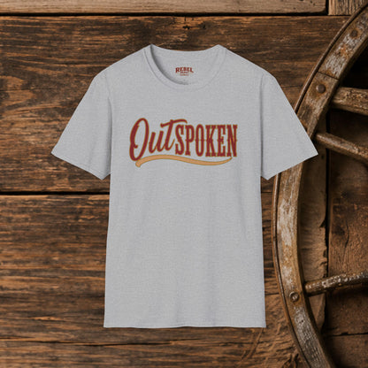 OutSpoken Cowgirl  Adult T-Shirt