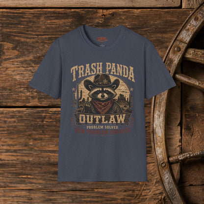 Trash Panda Outlaw (Offensive) Cowboy  Adult T-Shirt