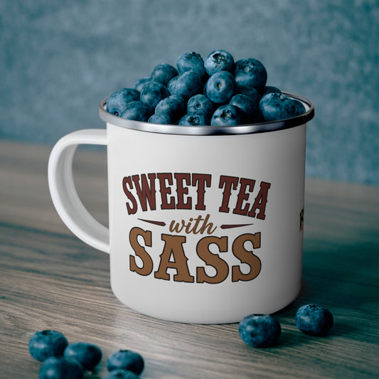 Sweet Tea Sass  Enamel Camping Mug