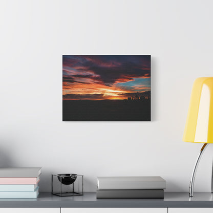 Country Sunset Matte Canvas Art