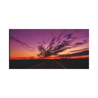 Backroad Sunset Matte Canvas