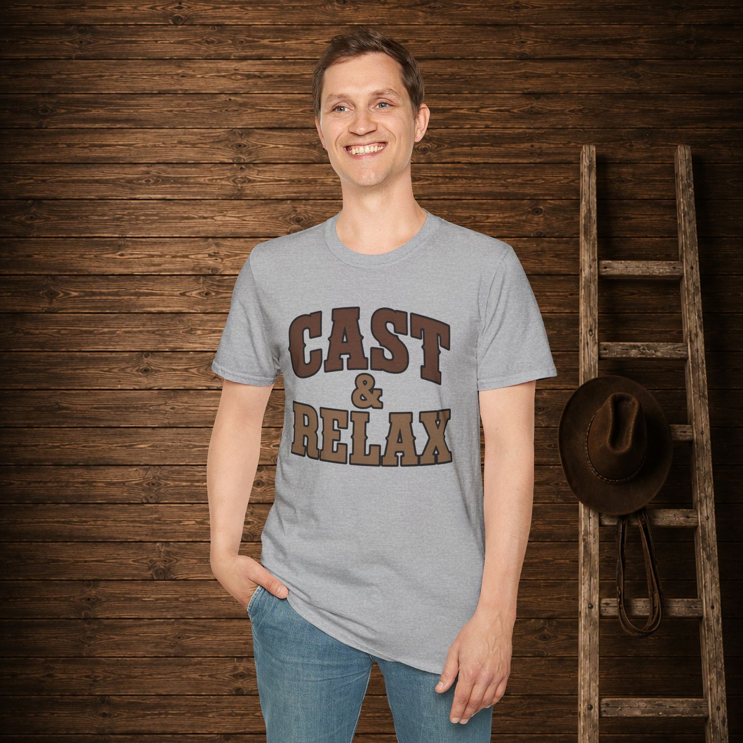 Cast And Relax  Adult T-Shirt