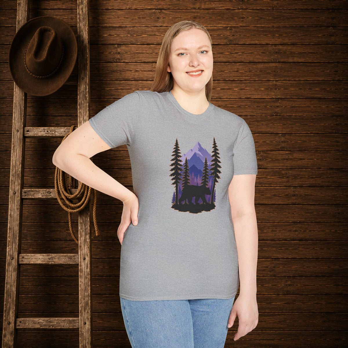 Twilight Bear   Adult Size T-Shirt