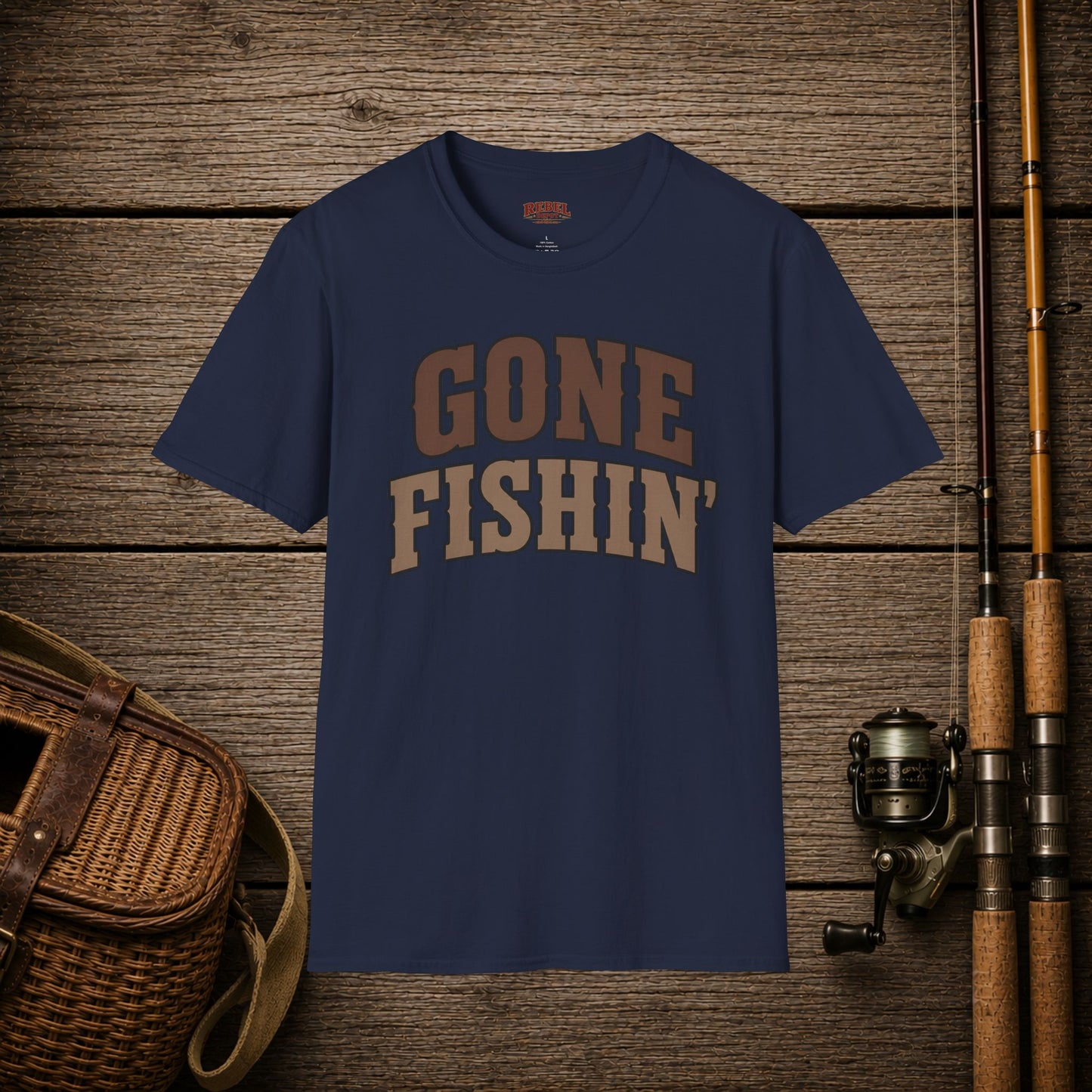 Gone Fishin'  Adult T-Shirt