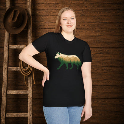 Wilderness Wolf  Adult Size T-Shirt