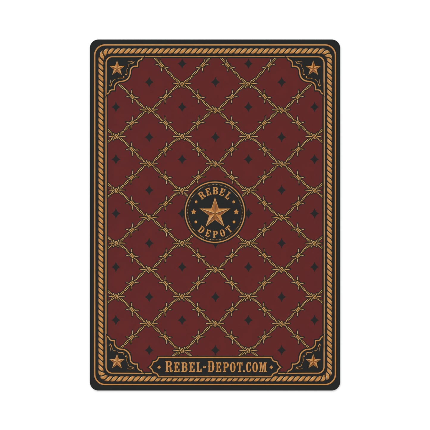 Barbwire and Star  Poker Cards