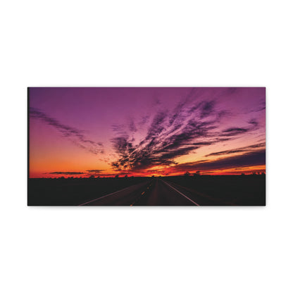 Backroad Sunset Matte Canvas