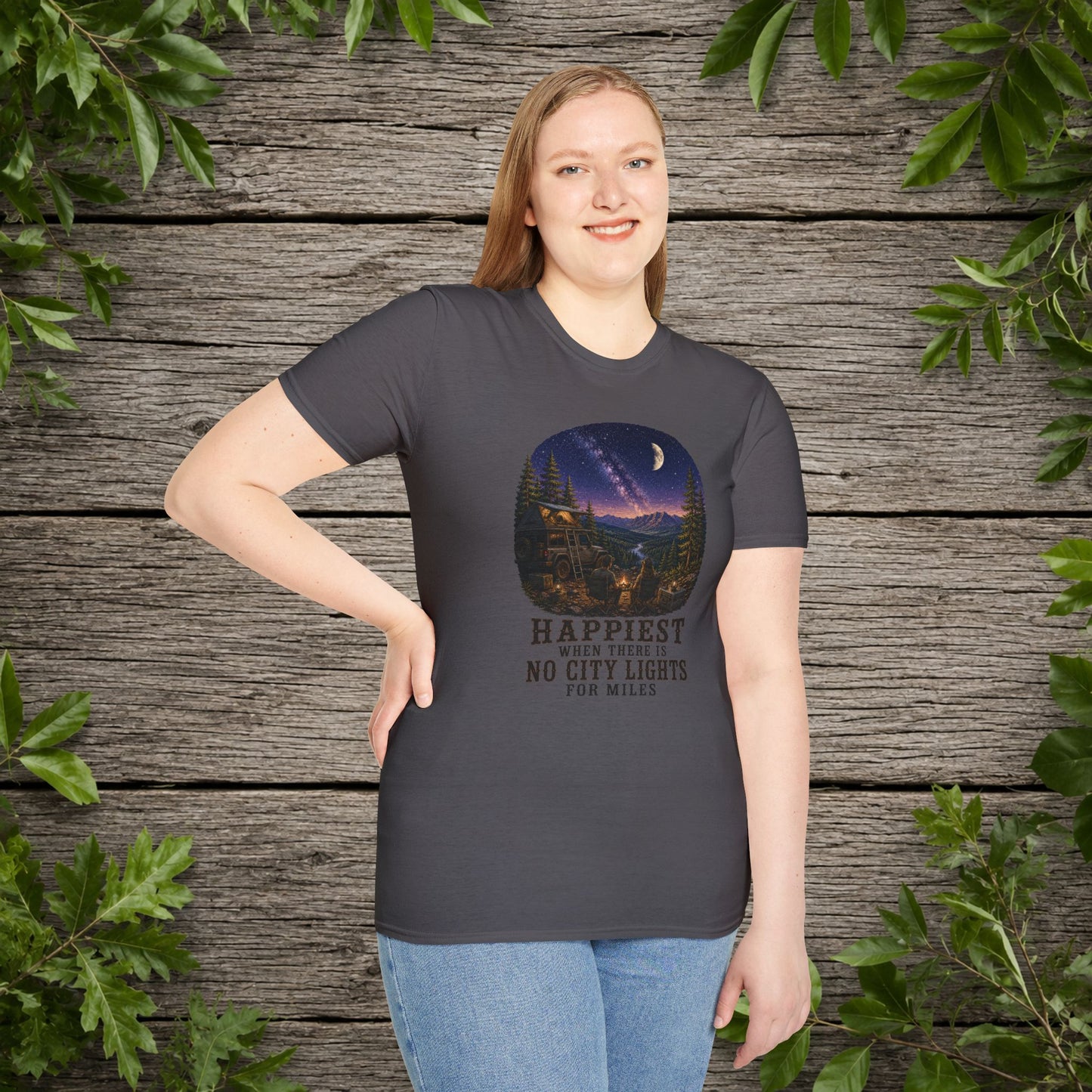No City Lights   Adult T-Shirt