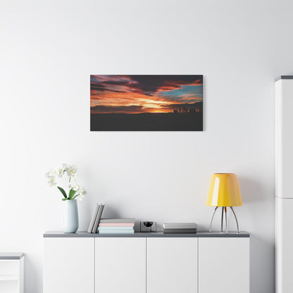 Country Sunset Matte Canvas Art