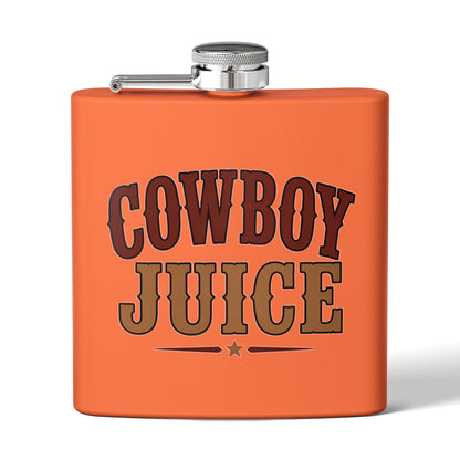 Cowboy Juice  Stainless Steel Flask, 6oz