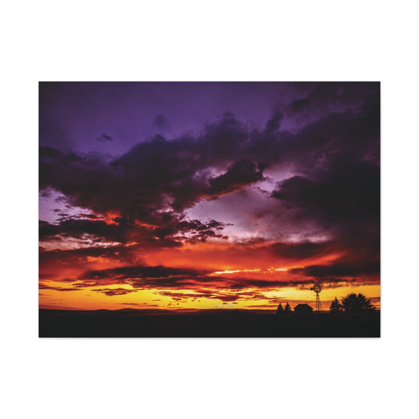 Ranch Sunset Matte Canvas Art
