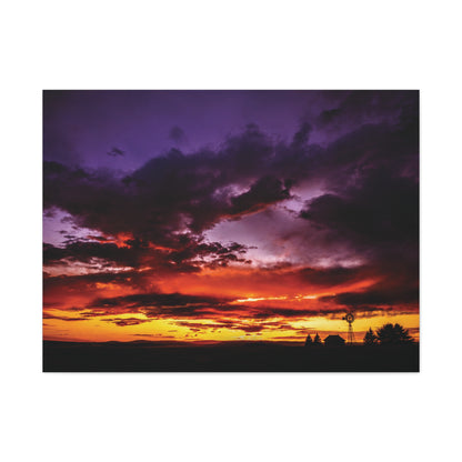 Ranch Sunset Matte Canvas Art