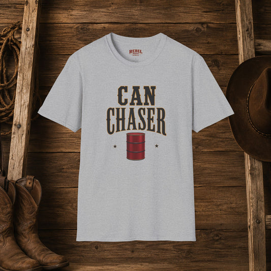 Can Chaser Cowgirl  Adult T-Shirt   ***20% Off At Checkout!***