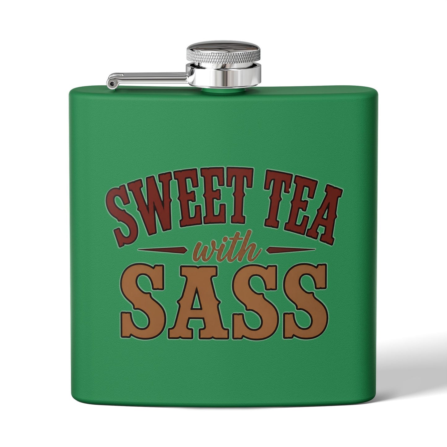 Sweet Tea Sass  Stainless Steel Flask, 6oz