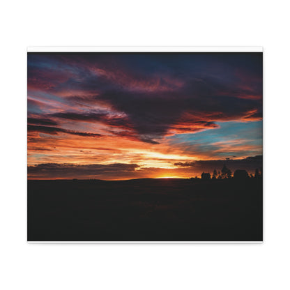 Country Sunset Matte Canvas Art