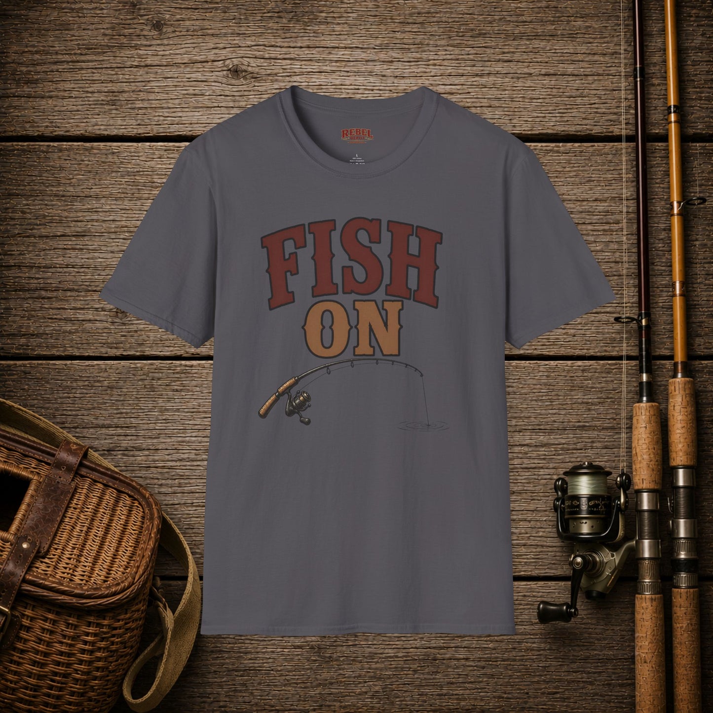 Fish On  Adult T-Shirt