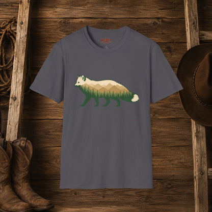 Wilderness Fox   Adult Size T-Shirt