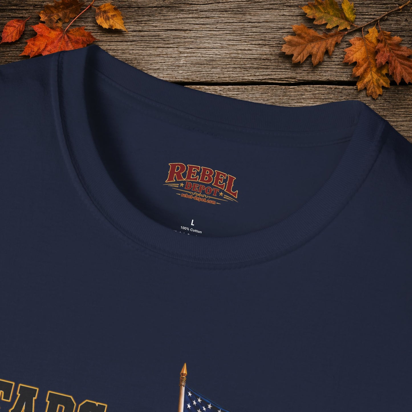 Stars Stripes and Spurs Cowgirl (Front)  Adult T-Shirt