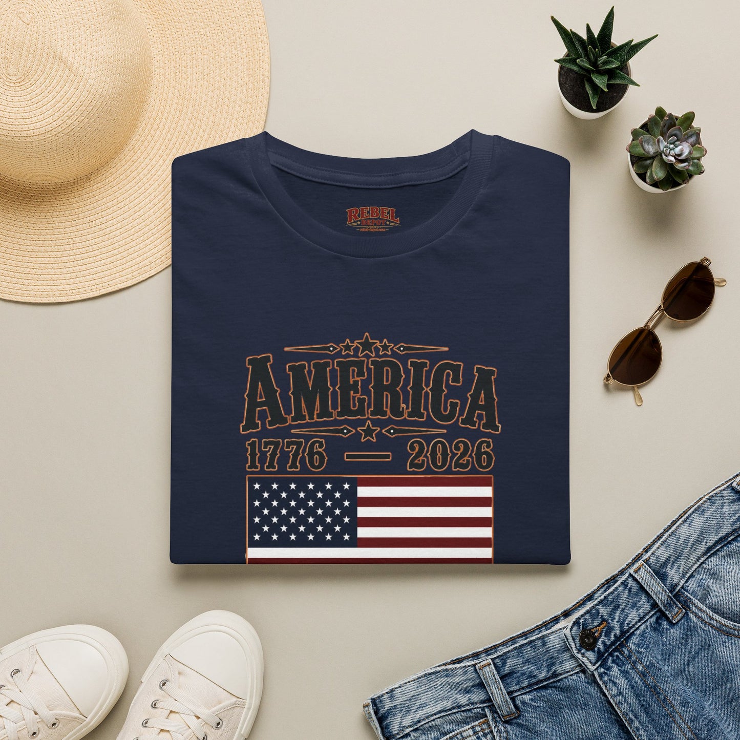 America 1776-2026  Adult Size T-Shirt