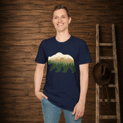 Wilderness Bear   Adult Size T-Shirt