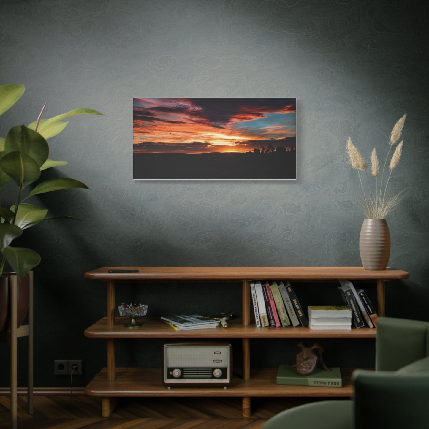 Country Sunset Matte Canvas Art