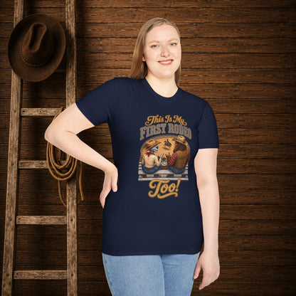My First Rodeo Too   Adult Size T-Shirt