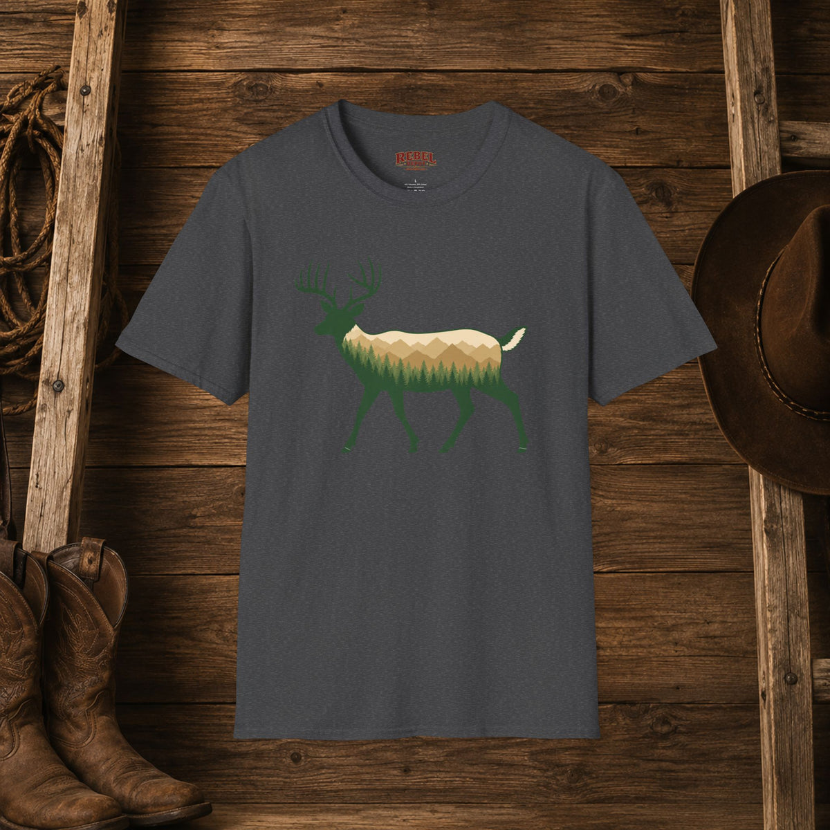 Wilderness Buck   Adult Size T-Shirt
