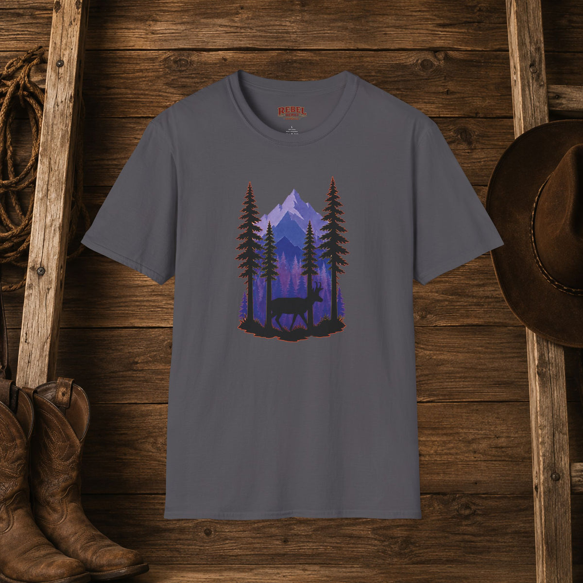 Twilight Pronghorn   Adult Size T-Shirt