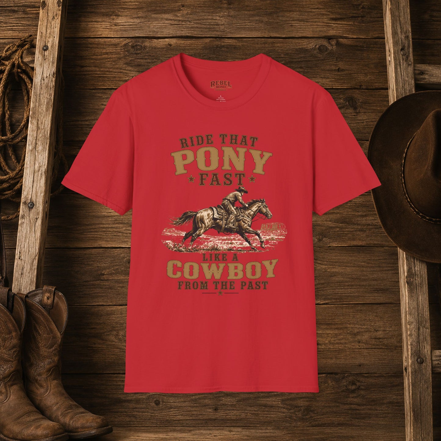 Ride That Pony Fast   Adult T-Shirt