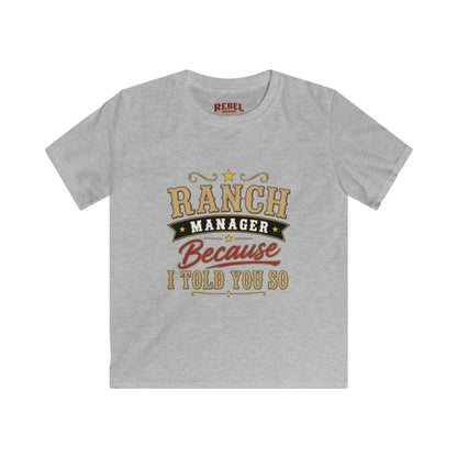Ranch Manager Kids T-Shirts