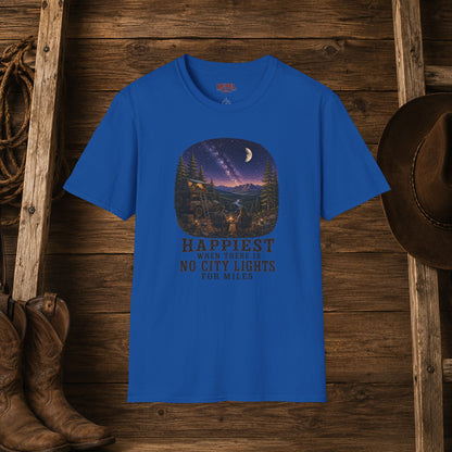 No City Lights   Adult T-Shirt