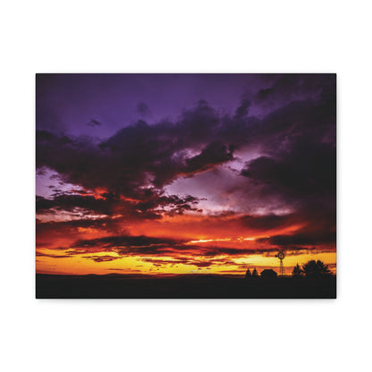 Ranch Sunset Matte Canvas Art