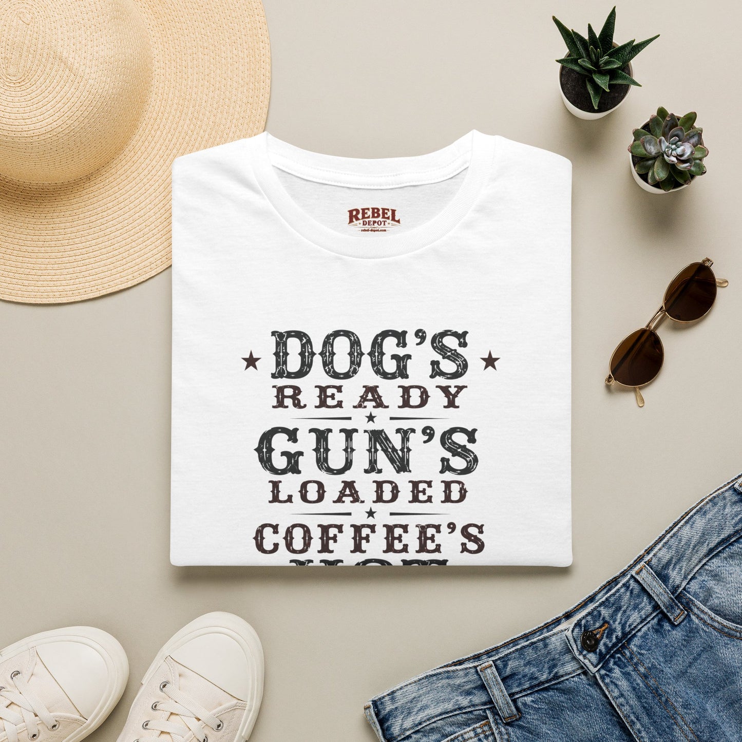 Dog Gun Duck  Adult Size T-Shirt