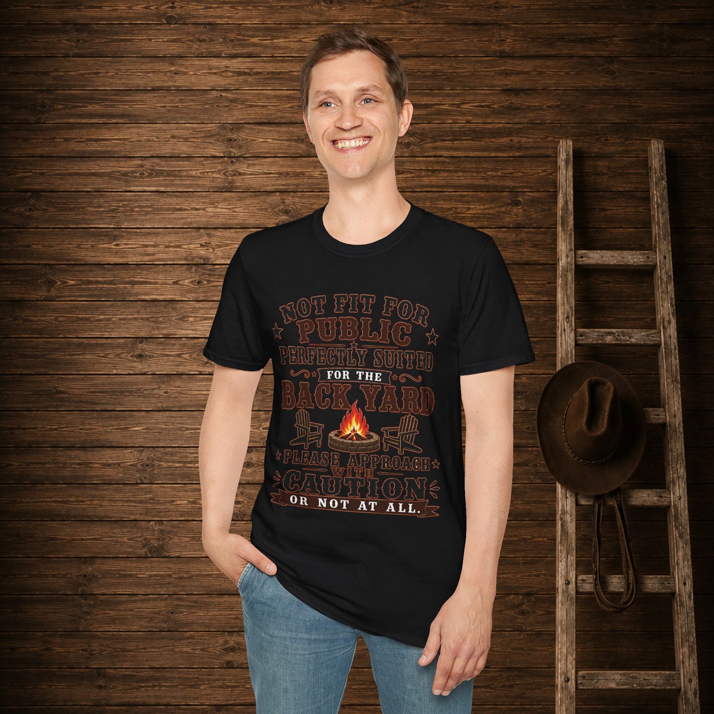 Not Fit For Public  Adult Size T-Shirt