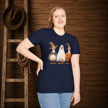 Spooky Geese   Adult Size T-Shirt