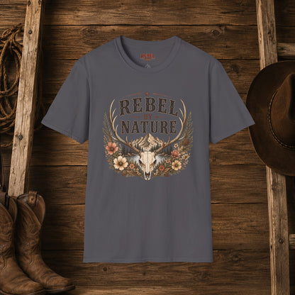 Rebel By Nature  Adult T-Shirt