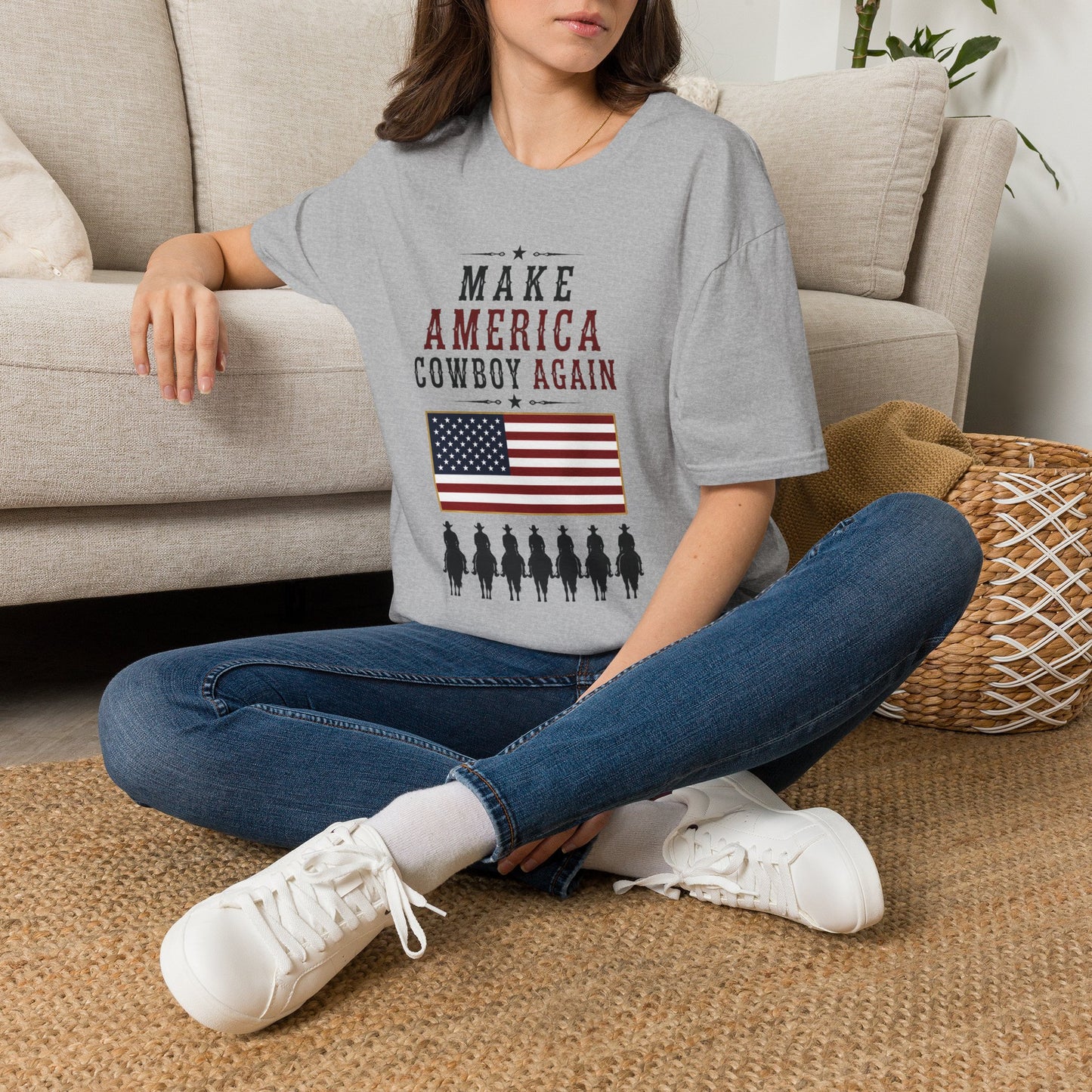 Make America Cowboy Again (Front) T-Shirt