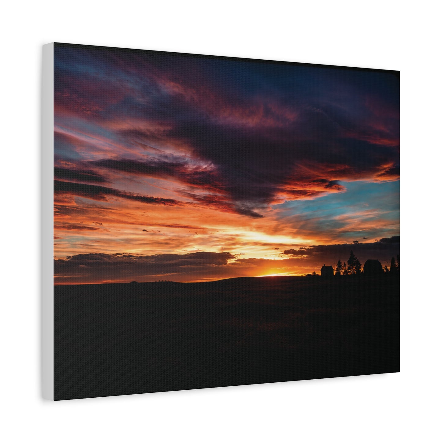 Country Sunset Matte Canvas Art