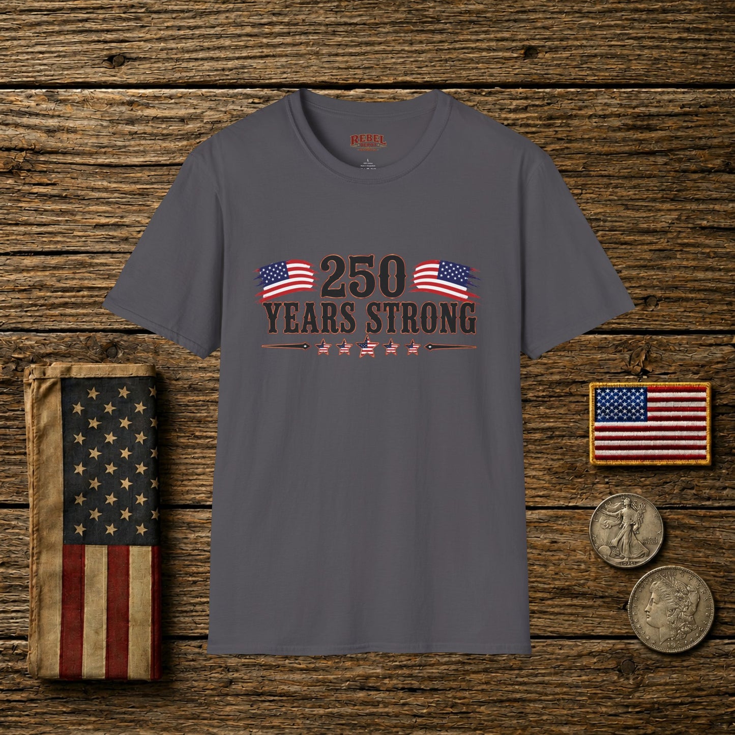 250 Years Strong  Adult Size T-Shirt