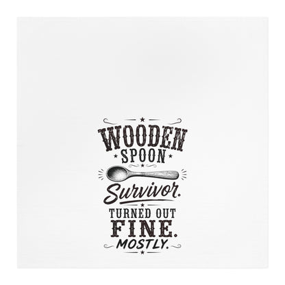 Wooden Spoon Survivor  Kitchen Tea Towel