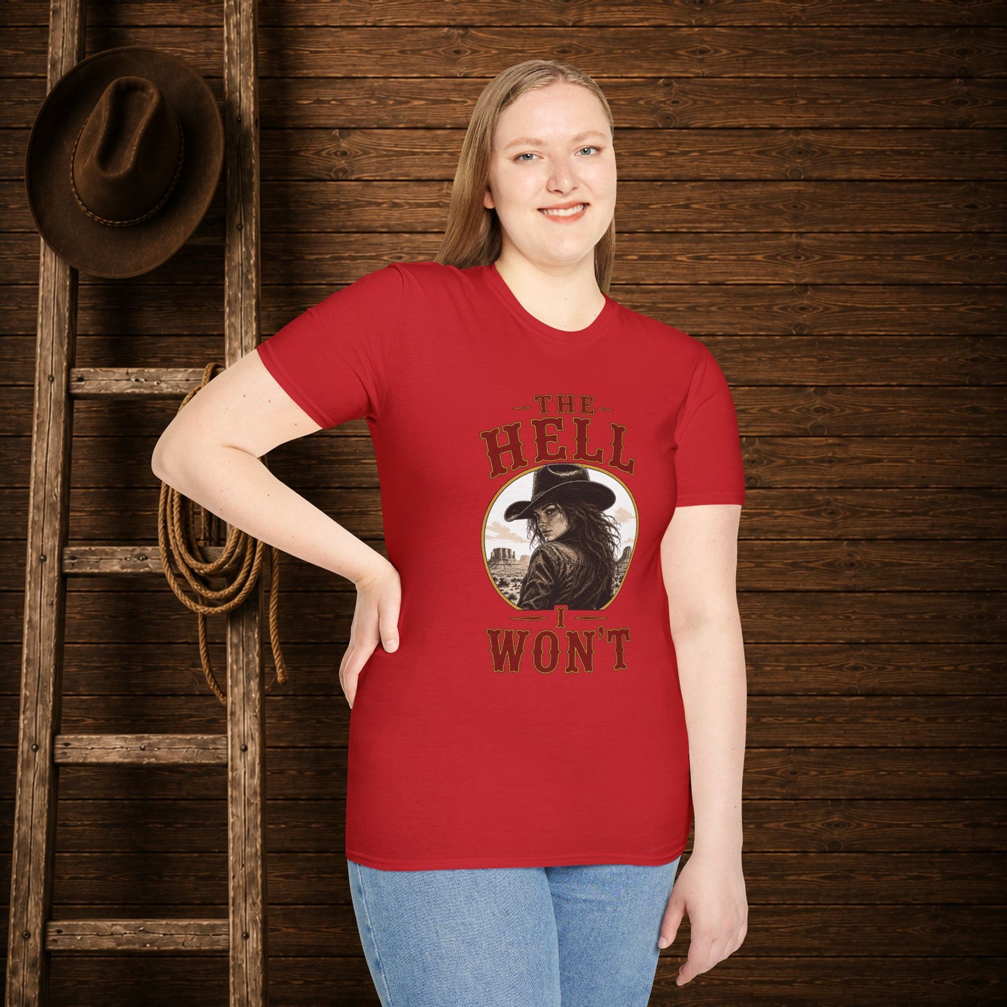 Hell I Won't  Adult T-Shirt