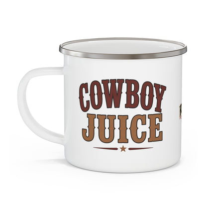 Cowboy Juice   Enamel Camping Mug