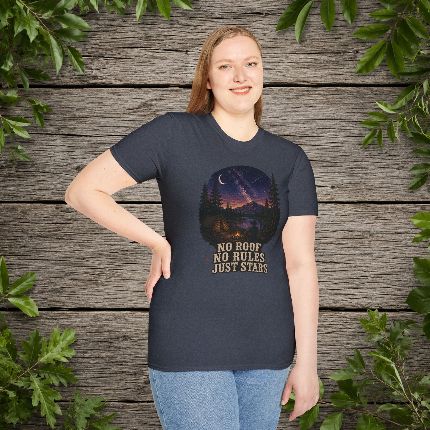 No Roof No Rules   Adult T-Shirt
