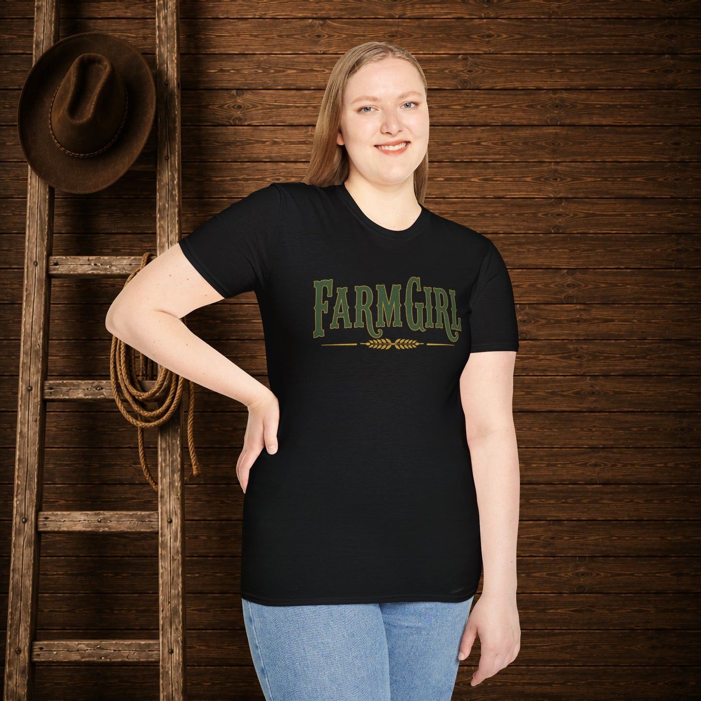 Farm Girl  Adult T-Shirt