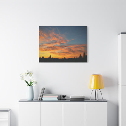 Country Sunrise  Matte Canvas Art