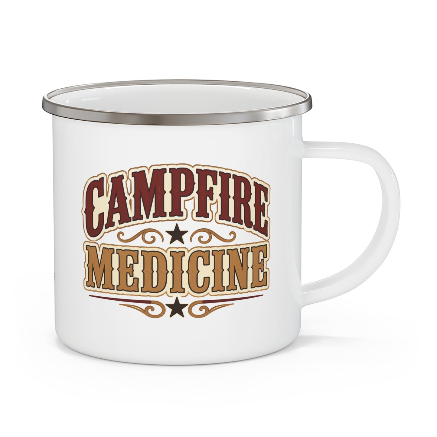 Campfire Medicine   Enamel Camping Mug